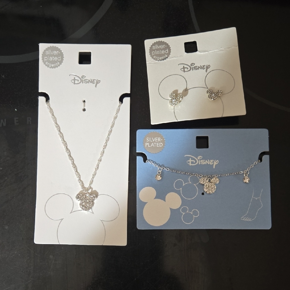 Disney Silver-Plated Kids Jewelry Set